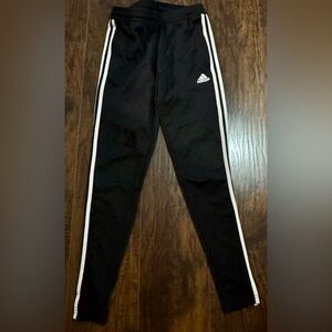 Like brand new! Only worn once. Adidas Tiro training pants.Blackw/ white stripe
